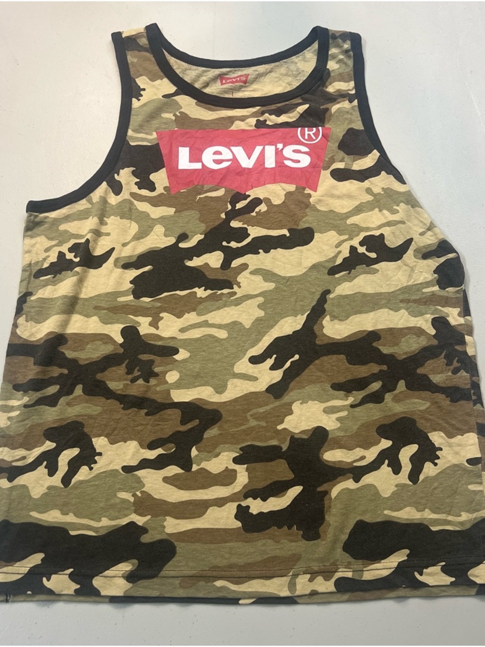 Levi’s Camo Logo Tank Top Size L Streetwear